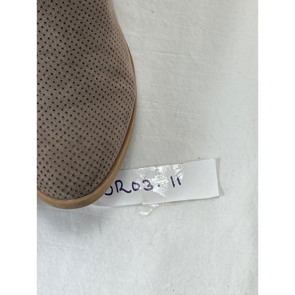 Dolce Vita Booties 7 1/2 Tan Brown Perforated Buckle Back Zip - Picture 11 of 11